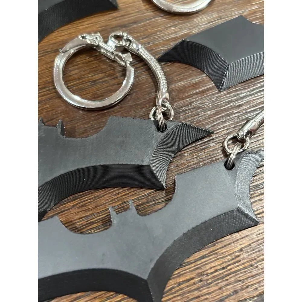 Batman Boxcutter Keychain Pack | Set of 10 | Dark Knight | Bats | Party Favors